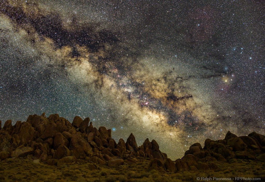 Milky Way over Alabama Hills, California